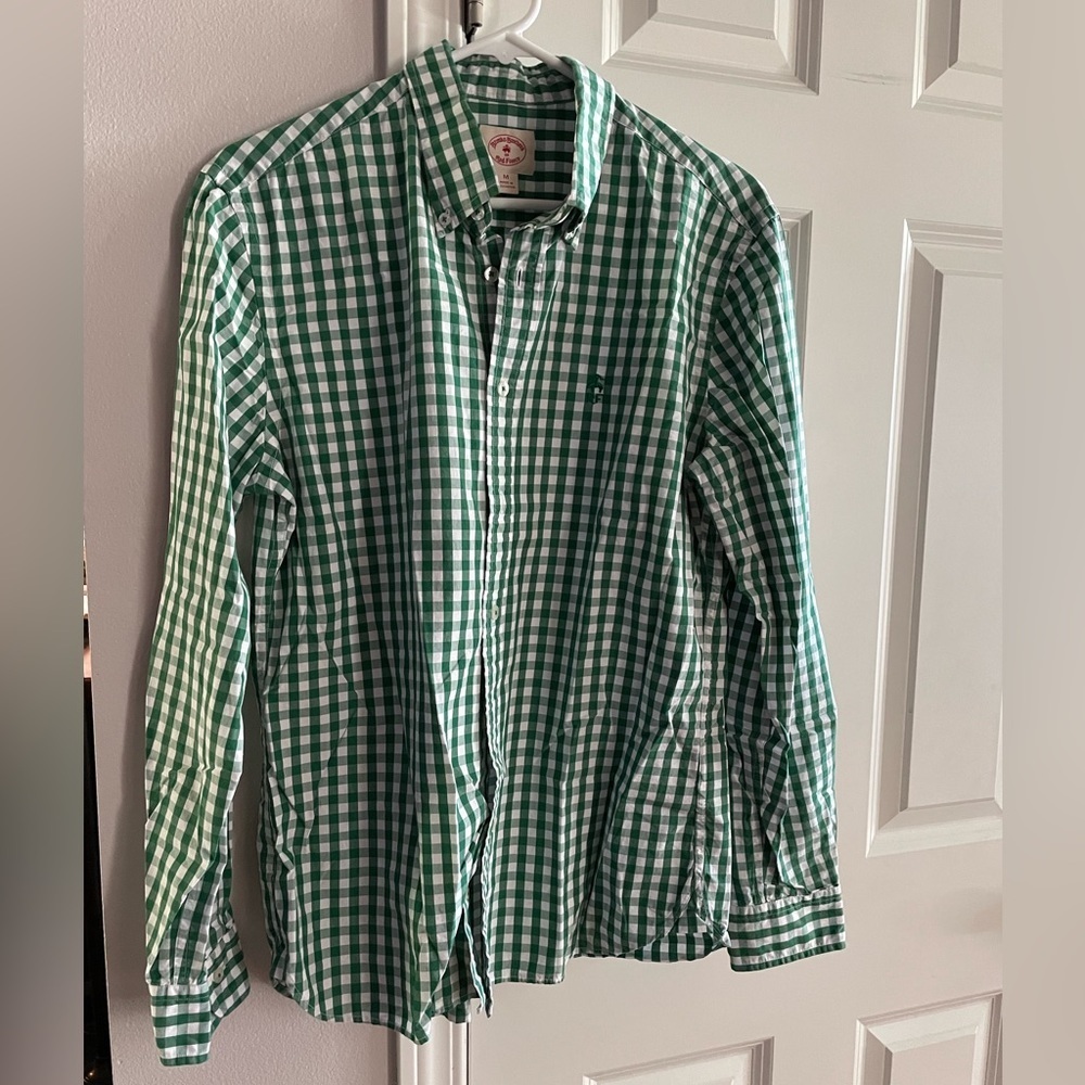 NWOT Brooks Brothers Red Fleece Brand Men’s long sleeve button down shirt.